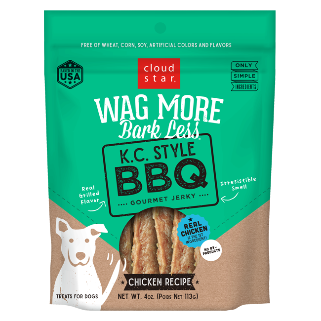 CLOUD STAR WAG MORE DOG KC STYLE BBQ CHICKEN 10oz-Four Muddy Paws