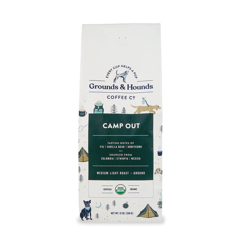 Campout Ground Coffee 12oz-Four Muddy Paws