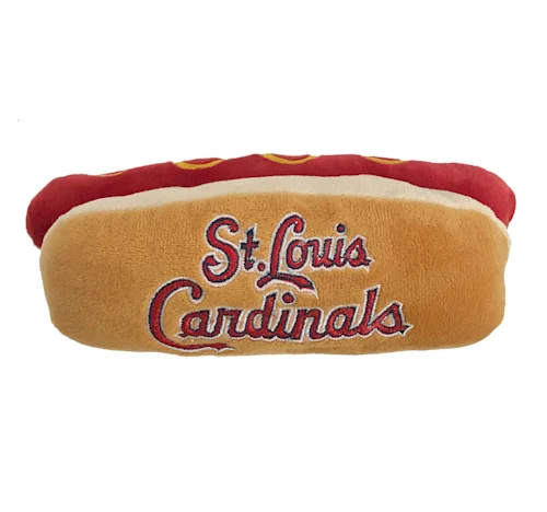 Cardinal's Hot Dog Toy-Four Muddy Paws
