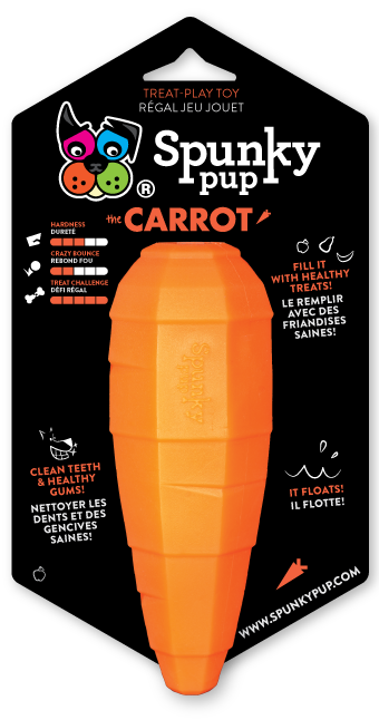 Carrot Treat Dispensing Toy-Four Muddy Paws