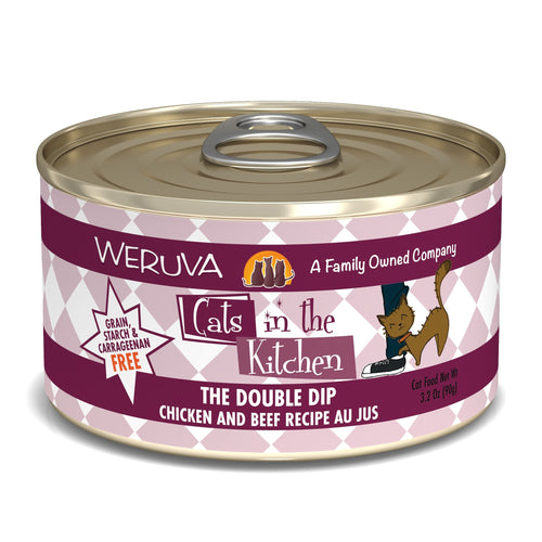 Cats in the Kitchen CANS THE DOUBLE DIP 3.2oz-Four Muddy Paws