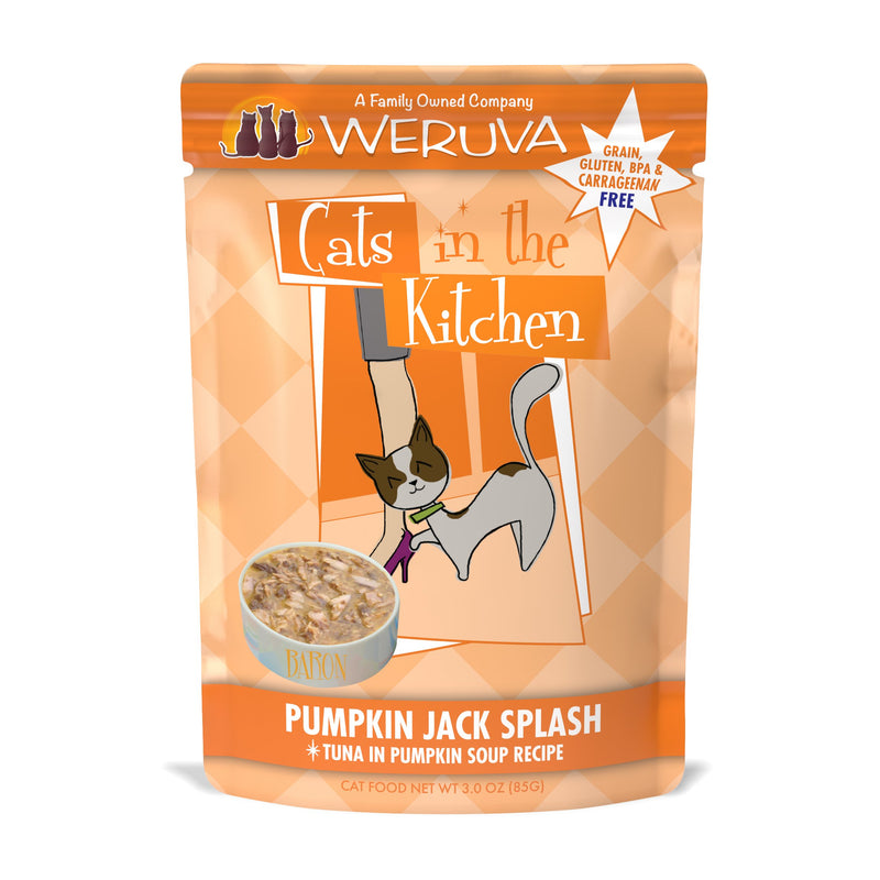 Cats in the Kitchen Pouches Pumpkin Jack Splash 3oz Pouch-Four Muddy Paws