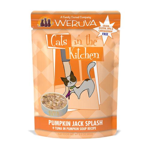 Cats in the Kitchen Pouches Pumpkin Jack Splash 3oz Pouch-Four Muddy Paws