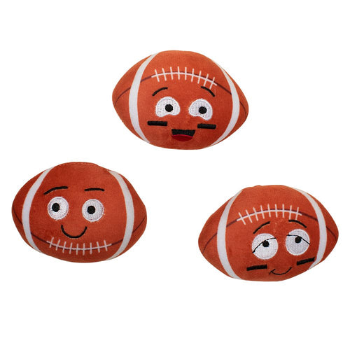 Cheering Football Plush Small Dog Toy Small-Four Muddy Paws
