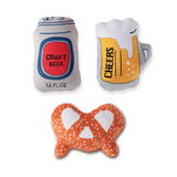 Cheers Beer Plush Small Dog Toy Small-Four Muddy Paws