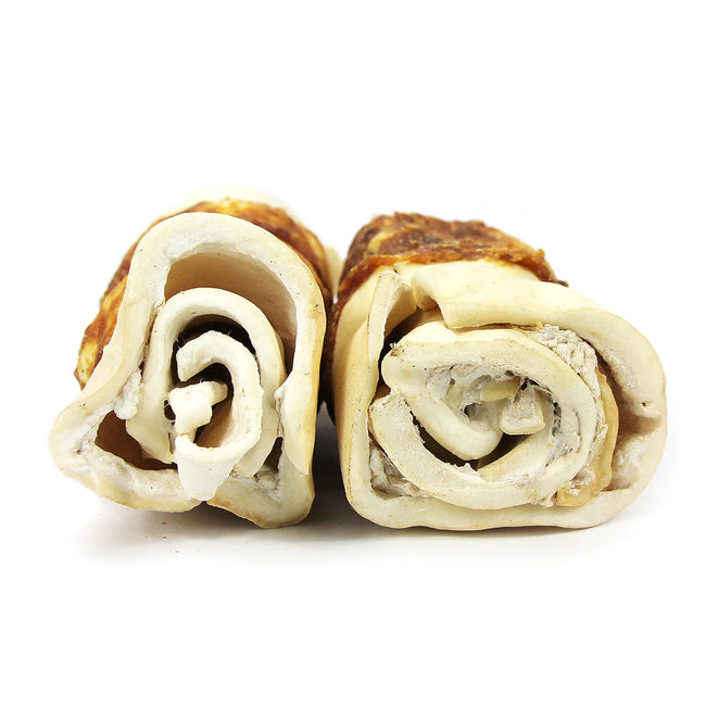 Chicken Basted Beef Cheek Roll Med-Four Muddy Paws
