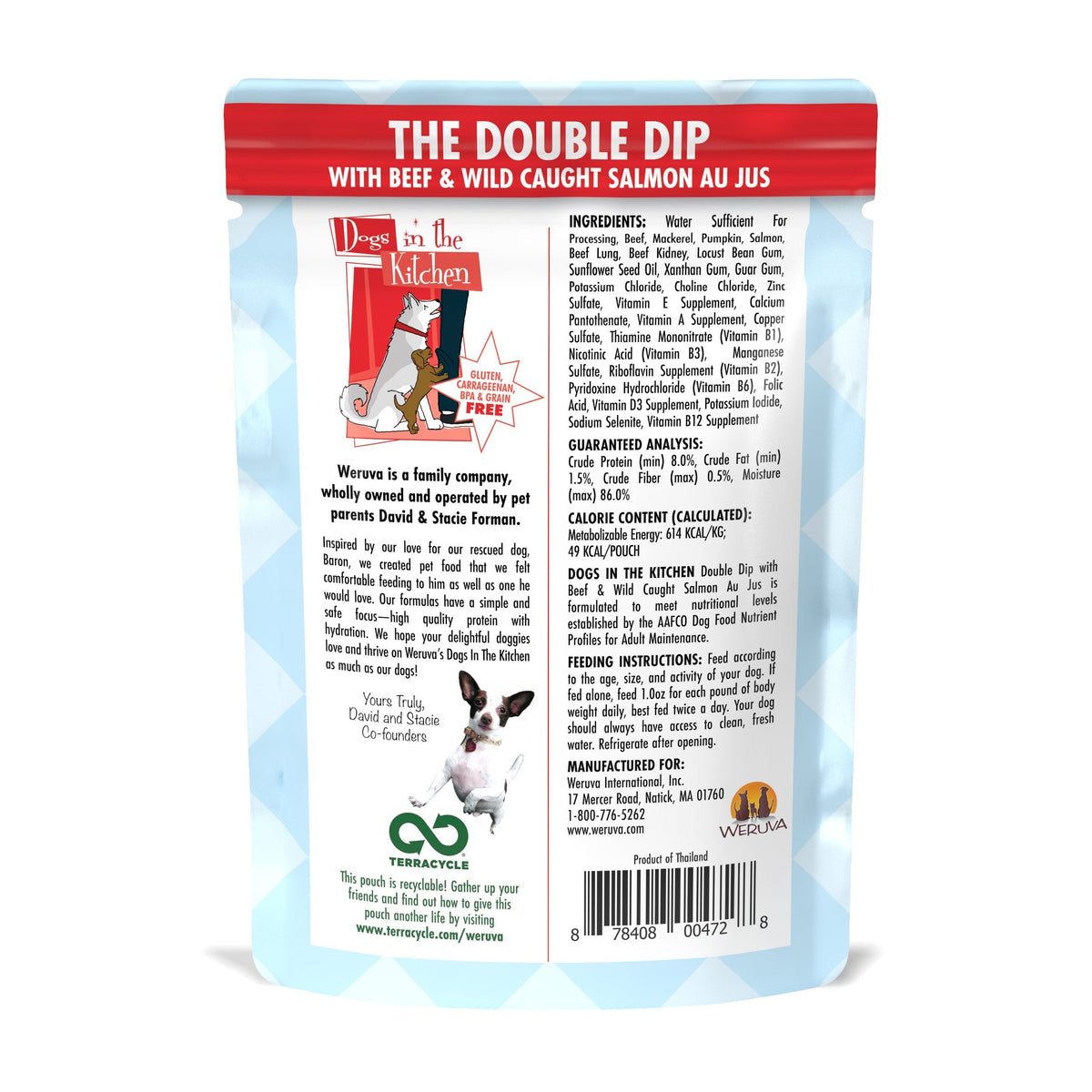 DOGS IN THE KITCHEN POUCH DOUBLE DIP 2.8oz-Four Muddy Paws