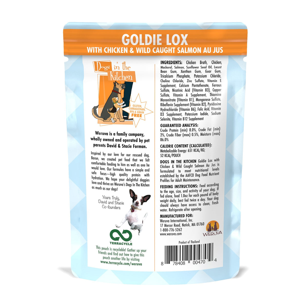 DOGS IN THE KITCHEN POUCH GOLDIE LOX 2.8oz-Four Muddy Paws