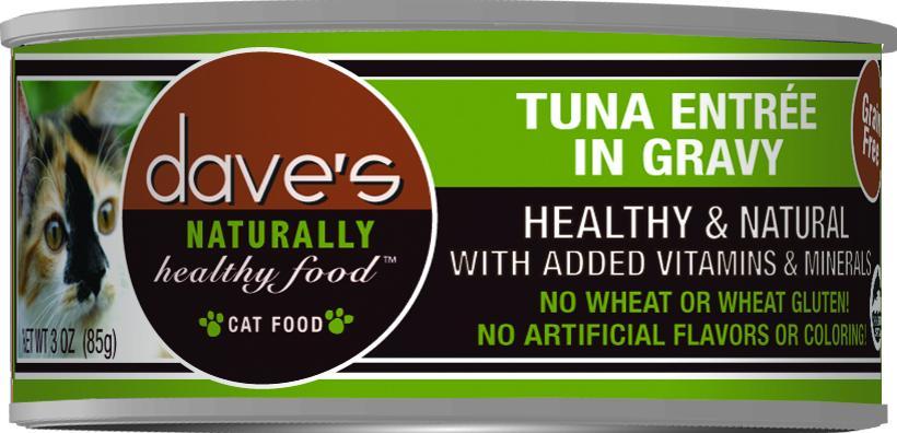 Dave's Grain Free Can Cat Food Tuna 5.5oz-Four Muddy Paws
