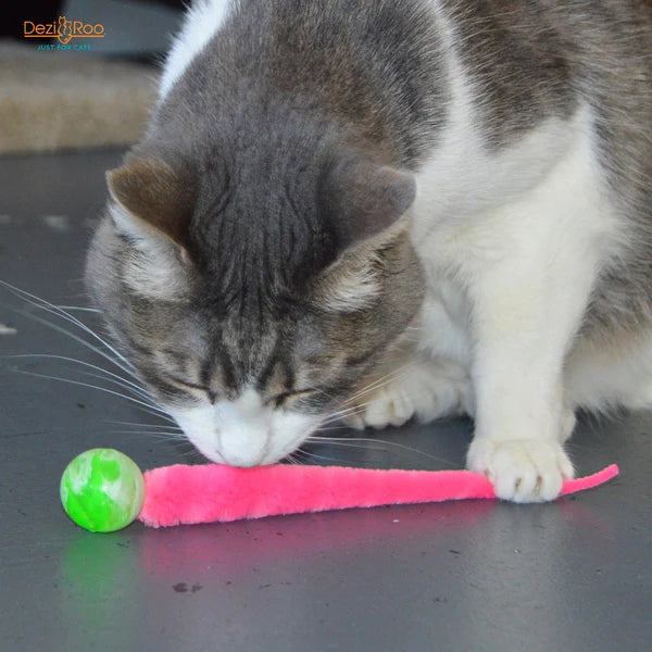 Dezi and Roo Wiggly Glow Cat Toy-Four Muddy Paws