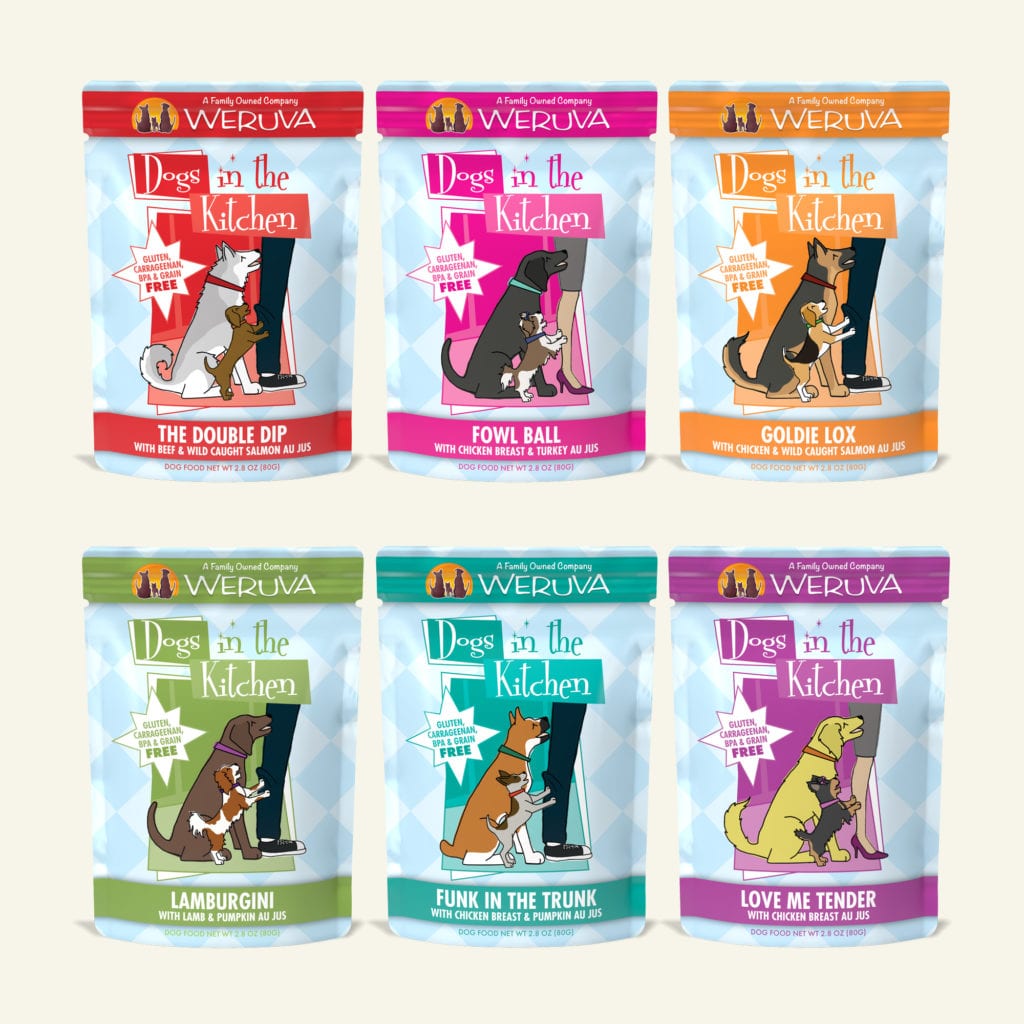 Dogs in the Kitchen Variety Pooch Pouch Party 2.8oz 12pk-Four Muddy Paws