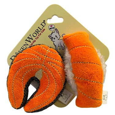 Doyen Cat Salmon Toy 2 pk-Four Muddy Paws