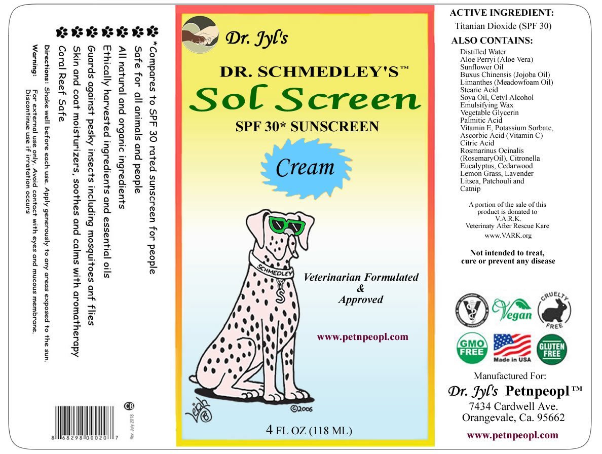 Dr. Schemedley's Sol Screen Sun Screen Lotion for Dogs 4oz-Four Muddy Paws