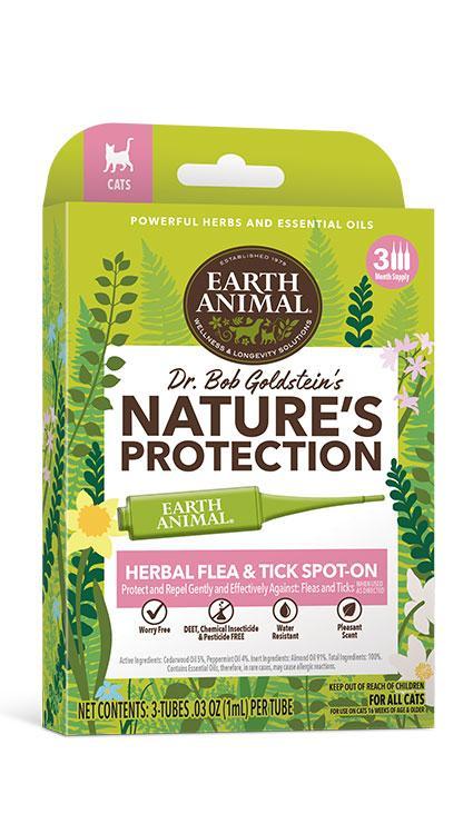 EARTH ANIMAL CAT NATURE'S PROTECTION SPOT FLEA & TICK-Four Muddy Paws