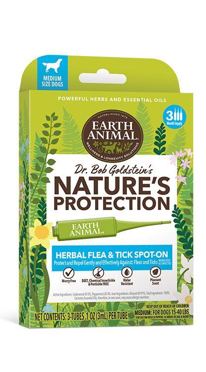 EARTH ANIMAL DOG NATURE'S PROTECTION SPOT FLEA & TICK L-Four Muddy Paws