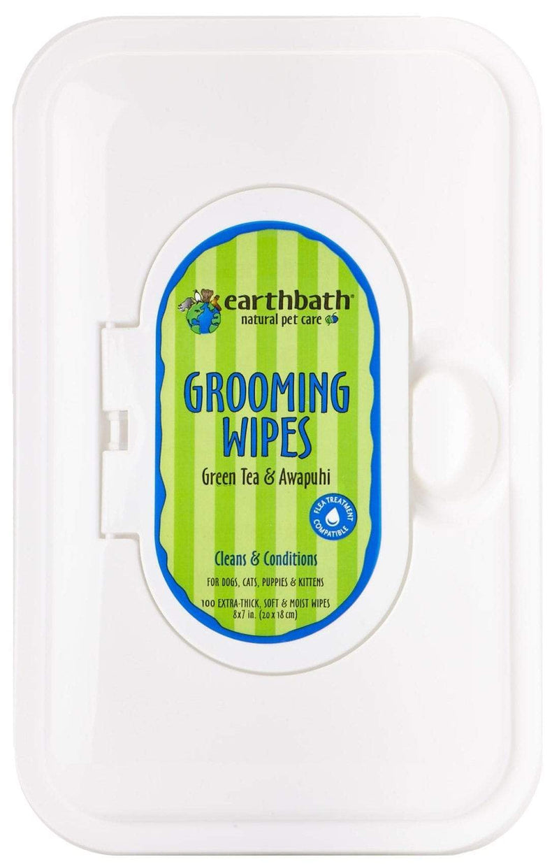 Earthbath Grooming Wipes Green Tea 100 count-Four Muddy Paws