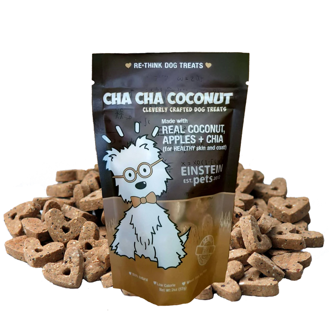 Einstein Pets Cha Cha Coconut Dog Treat 8oz-Four Muddy Paws