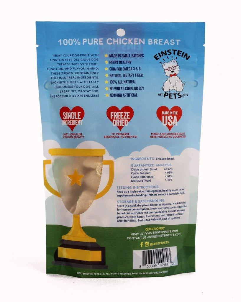 Einstein Pets Trainers Freeze Dried Chicken Treat 6oz-Four Muddy Paws