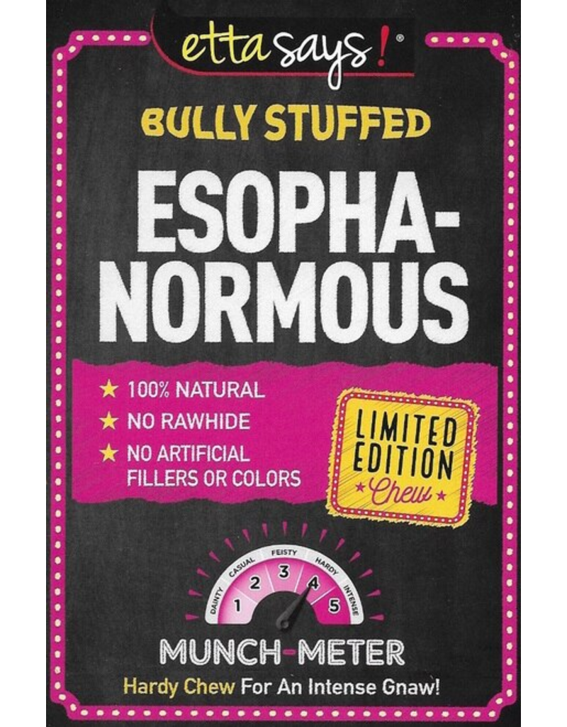Etta Says Esophanormous Bully Chews 30INCH-Four Muddy Paws