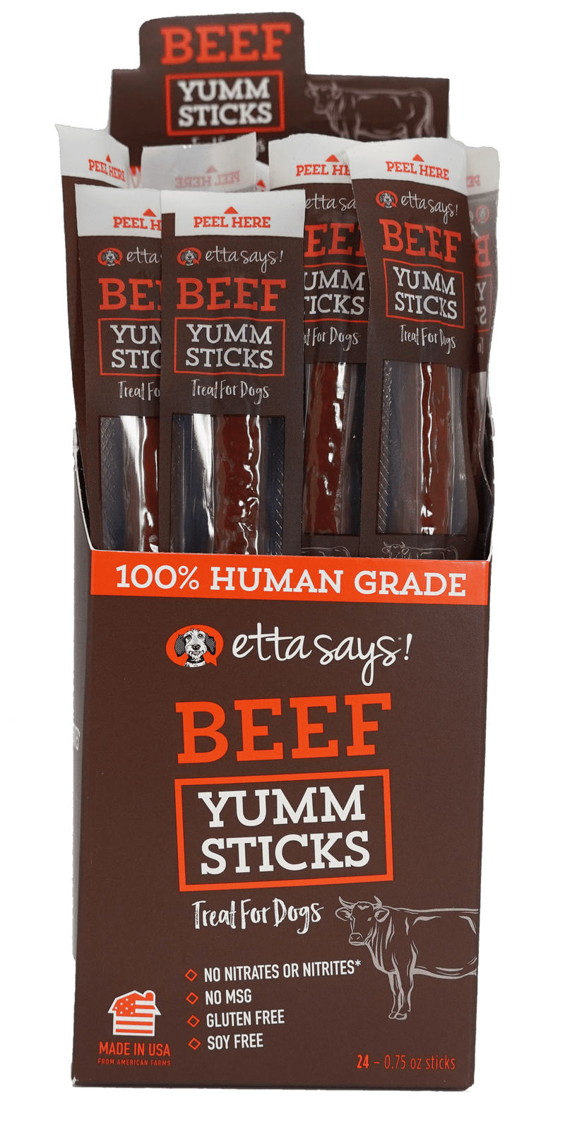 Etta Says Yumm Sticks Beef-Four Muddy Paws