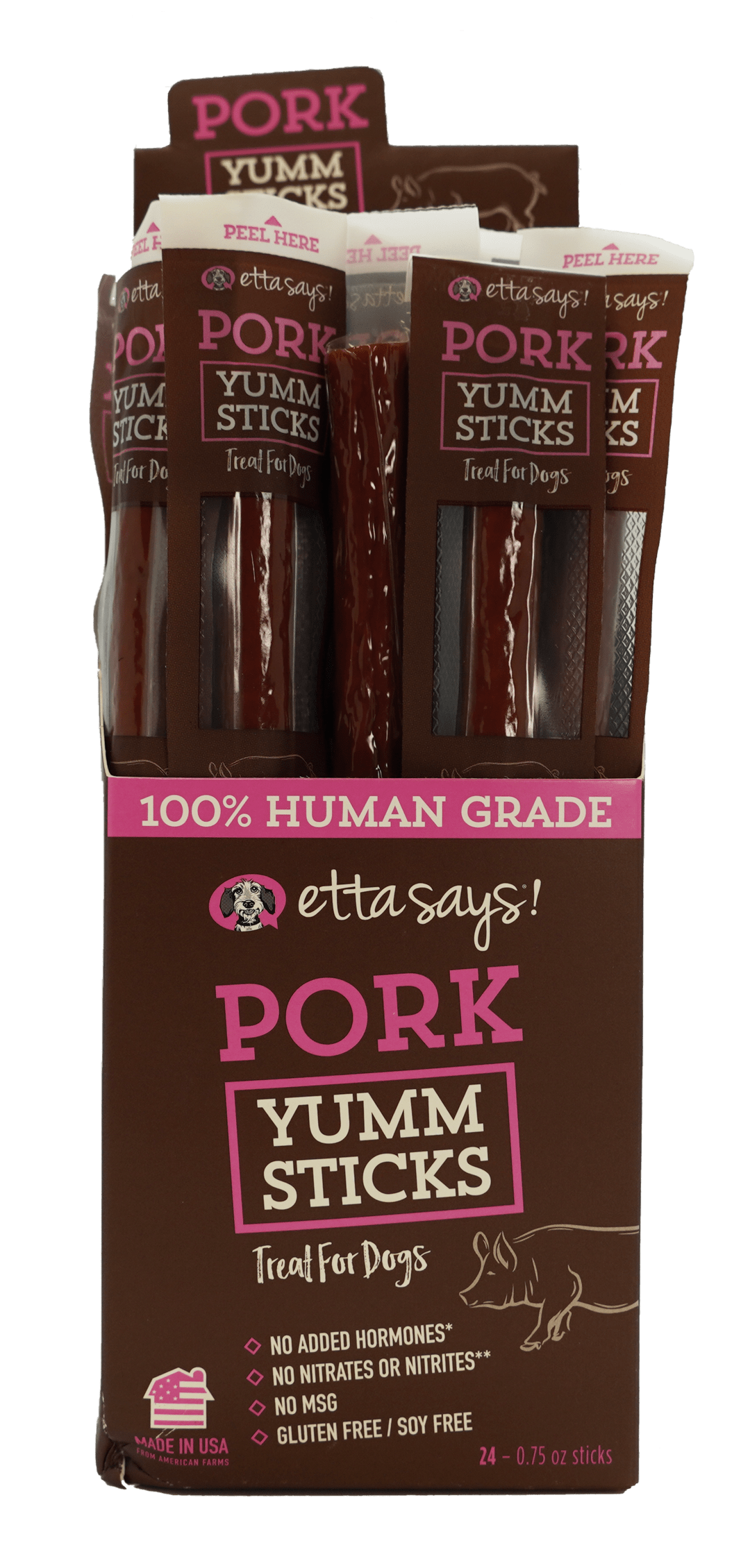 Etta Says Yumm Sticks Pork-Four Muddy Paws
