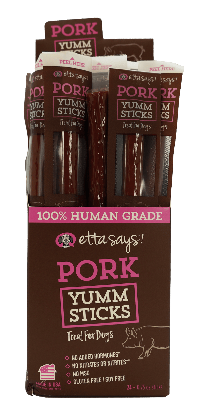Etta Says Yumm Sticks Pork-Four Muddy Paws