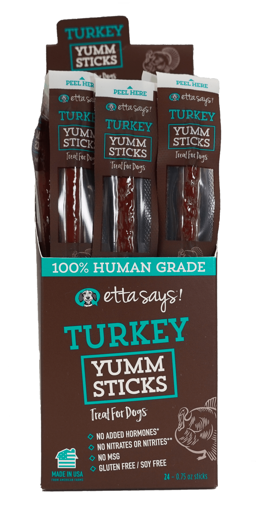 Etta Says Yumm Sticks Turkey-Four Muddy Paws