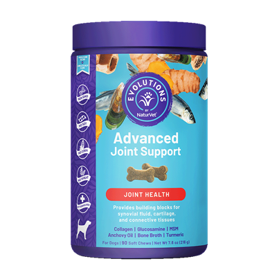 Evolutions Advance Joint Soft Chews 90 count-Four Muddy Paws