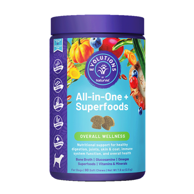 Evolutions All in One Superfoods Soft Chews 90 count-Four Muddy Paws