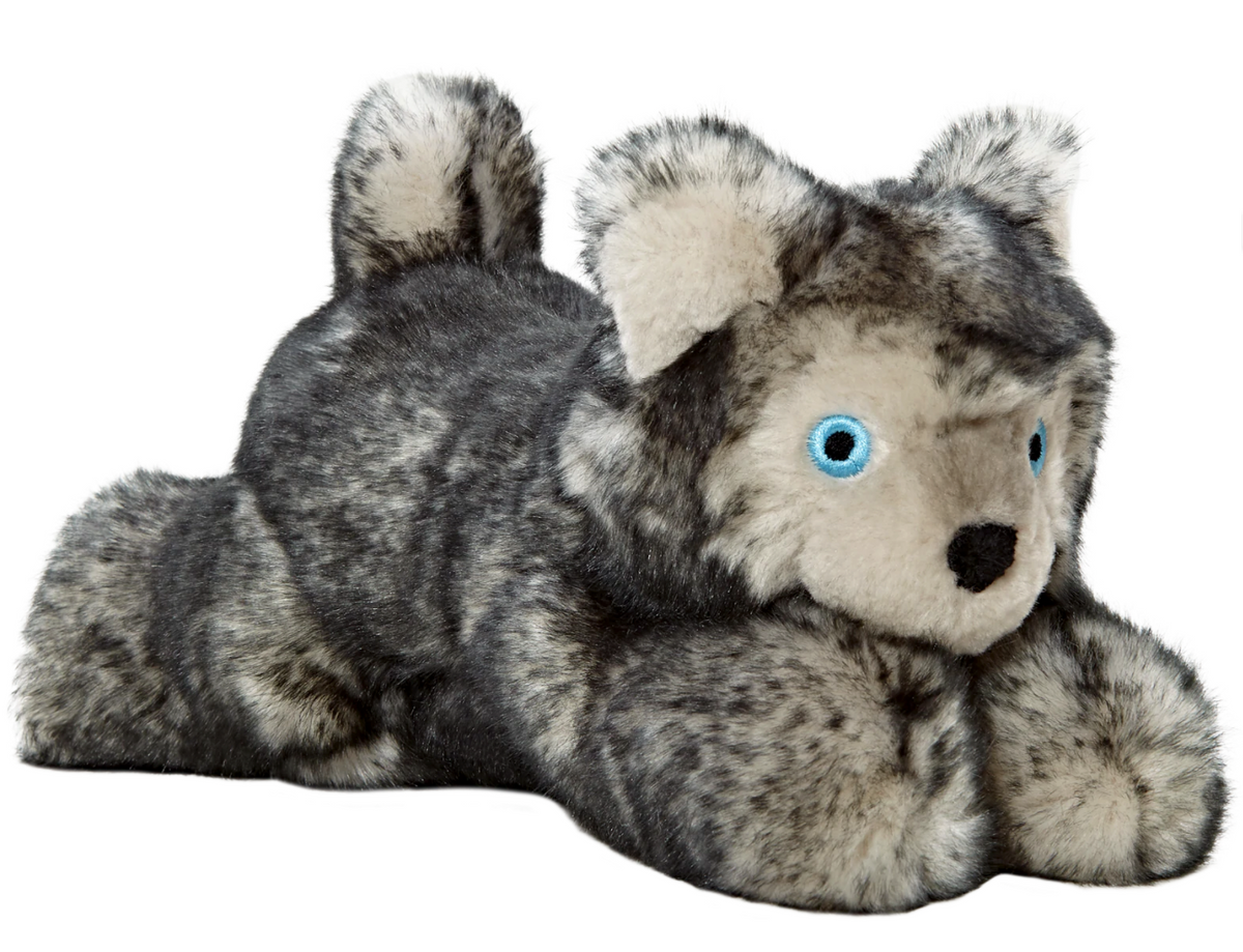 FLUFF AND TUFF BLANCA WOLF PUP DOG TOY-Four Muddy Paws