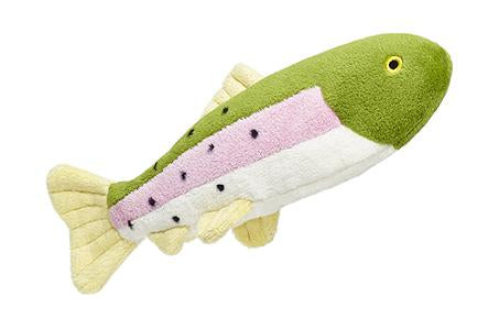 FLUFF AND TUFF BURT LAKE TROUT DOG TOY-Four Muddy Paws