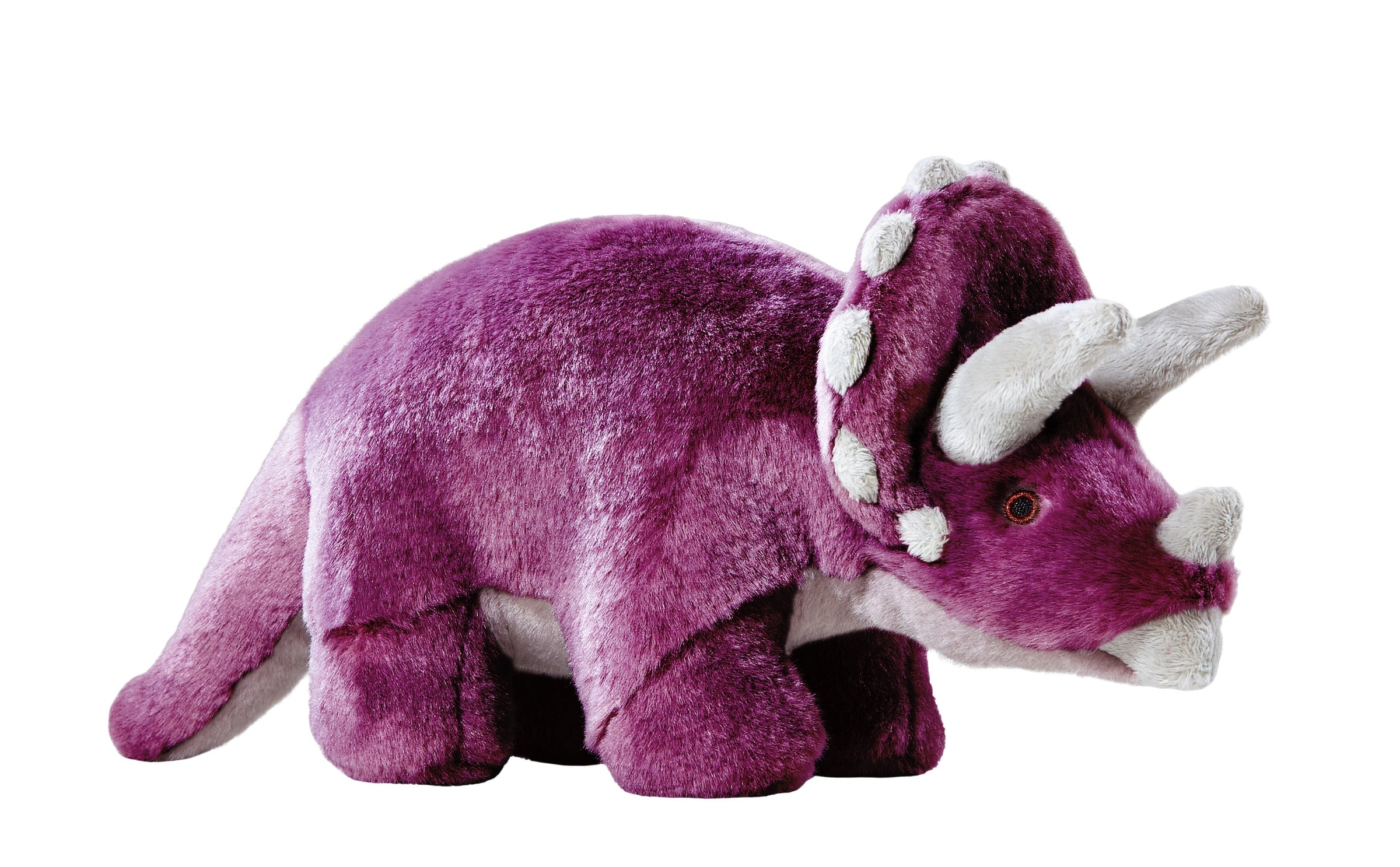FLUFF AND TUFF CHARLIE TRICERATOPS DOG TOY-Four Muddy Paws