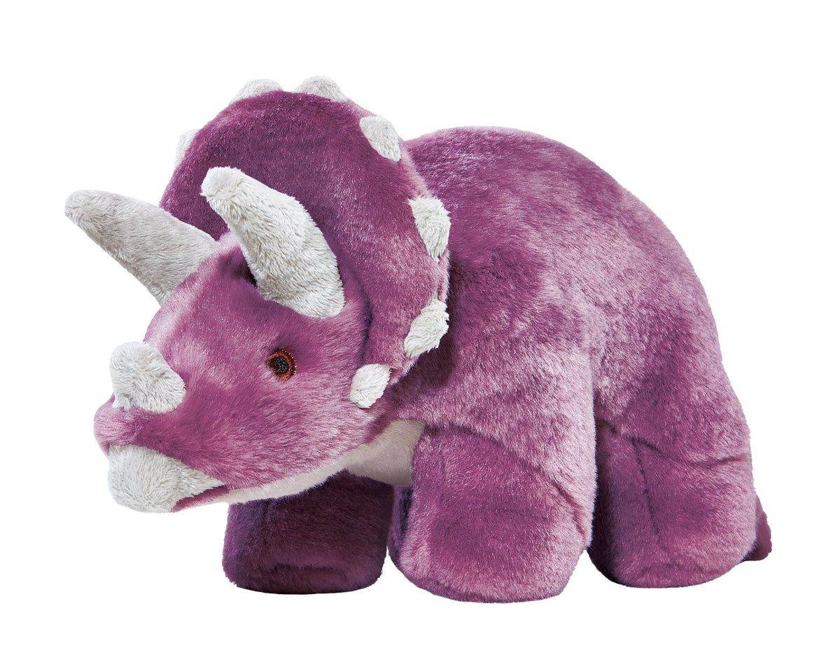 FLUFF AND TUFF CHARLIE TRICERATOPS DOG TOY-Four Muddy Paws
