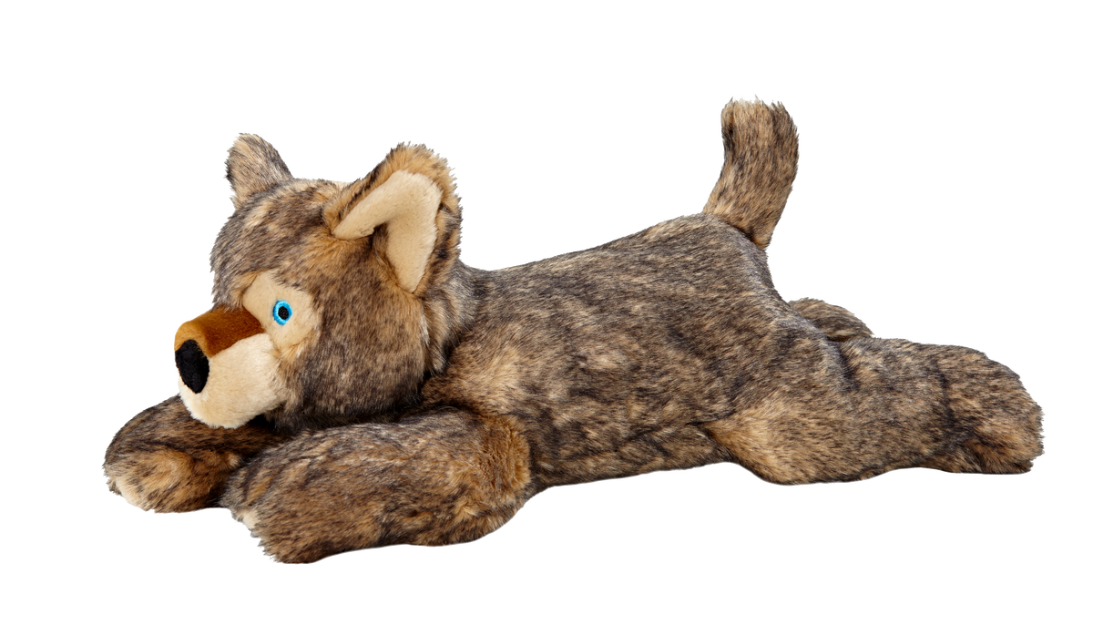 FLUFF AND TUFF LOBO WOLF PUP DOG TOY-Four Muddy Paws