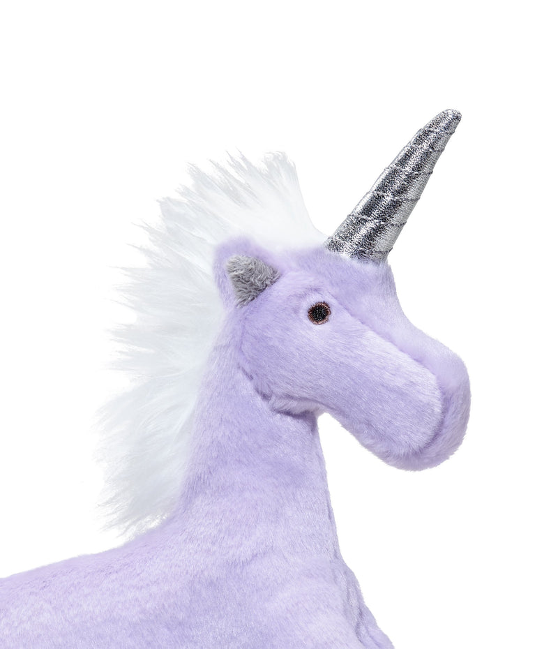 FLUFF AND TUFF VIOLET UNICORN DOG TOY-Four Muddy Paws