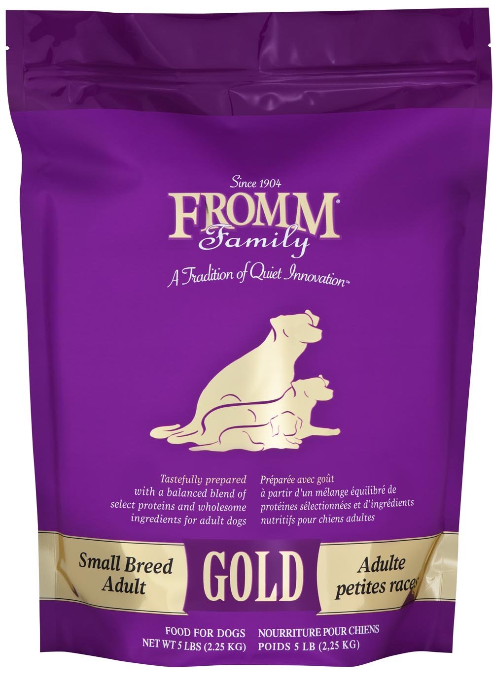 FROMM SMALL BREED ADULT GOLD 5lb-Four Muddy Paws