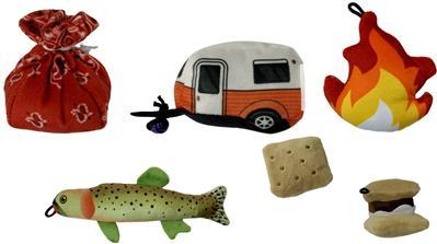 Fabcat Happy Camper Cat Toys Variety-Four Muddy Paws