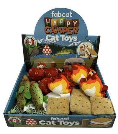 Fabcat Happy Camper Cat Toys Variety-Four Muddy Paws