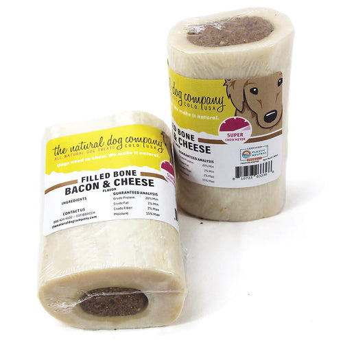 Filled Bone - Bacon and Cheese Flavor 3"-Four Muddy Paws