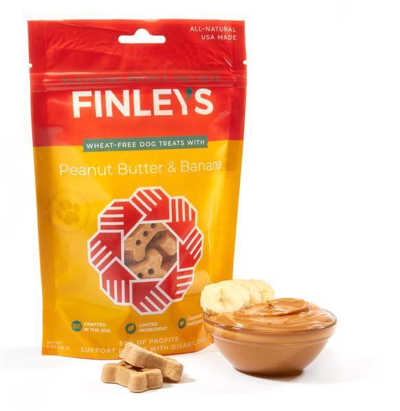 Finley's Peanut Butter Banana Biscuit 8oz-Four Muddy Paws
