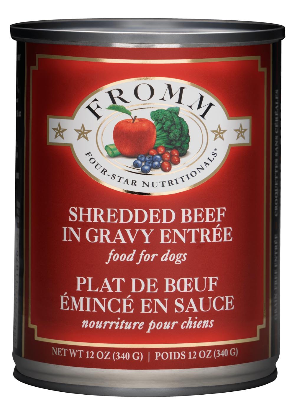 Fromm Four Star Shredded Beef Entree 12oz-Four Muddy Paws