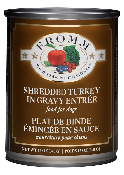 Fromm Four Star Shredded Turkey Entree 12oz-Four Muddy Paws