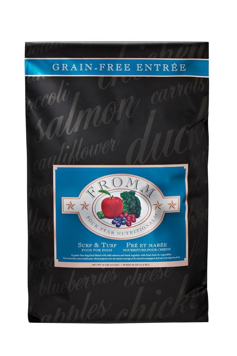 Fromm Surf N Turf Grain Free Dog Food 26lb-Four Muddy Paws