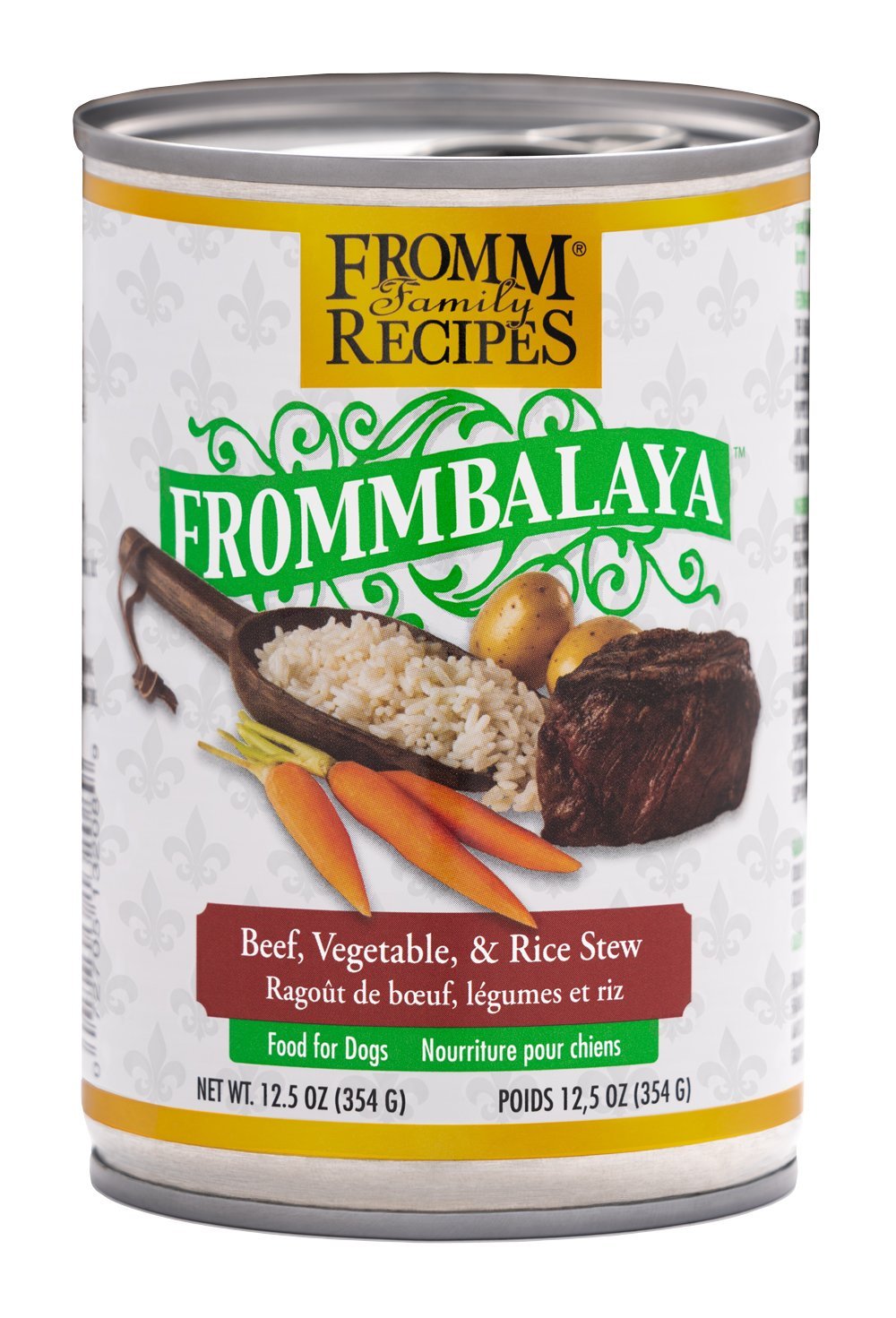 Frommbalaya Dog Food Cans Beef, Vegetable and Rice 12.5oz-Four Muddy Paws