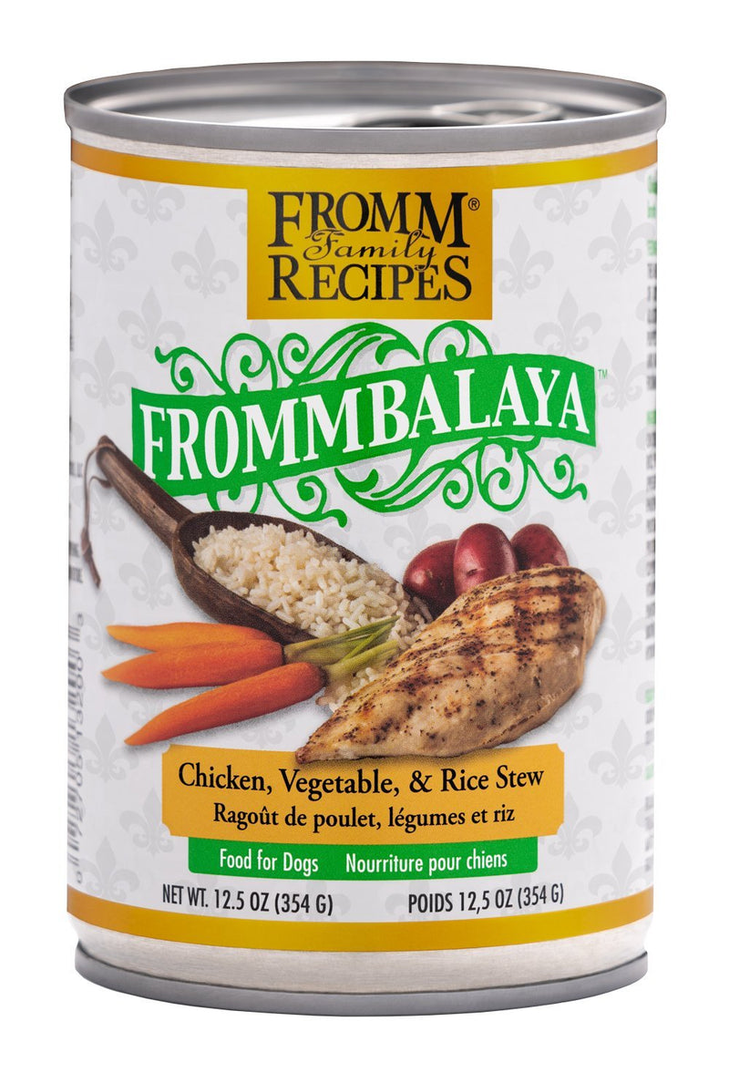 Frommbalaya Dog Food Cans Chicken, Vegetable and Rice 12.5oz-Four Muddy Paws