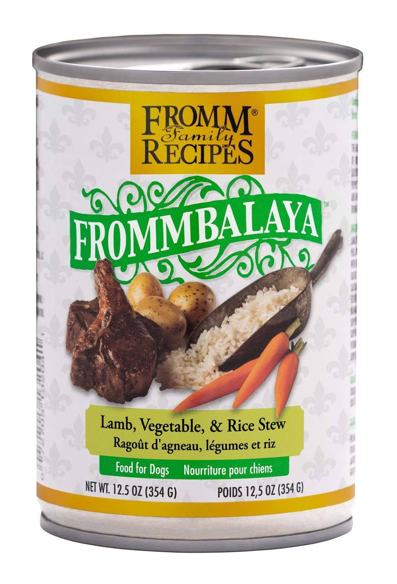 Frommbalaya Dog Food Cans Lamb, Vegetable and Rice 12.5oz-Four Muddy Paws