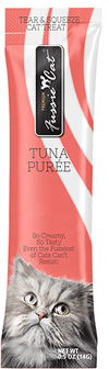 Fussie Cat Grain Freen Puree Tuna Aspic Treat 4 ct-Four Muddy Paws