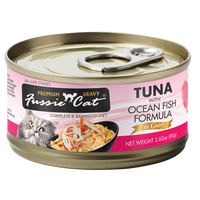 Fussie Cat Premium Tuna Oceanfish in Gravy 2.82oz-Four Muddy Paws