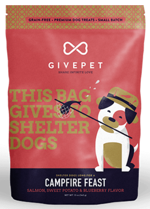 GIVEPET CAMPFIRE FEAST BISCUIT 12OZ-Four Muddy Paws