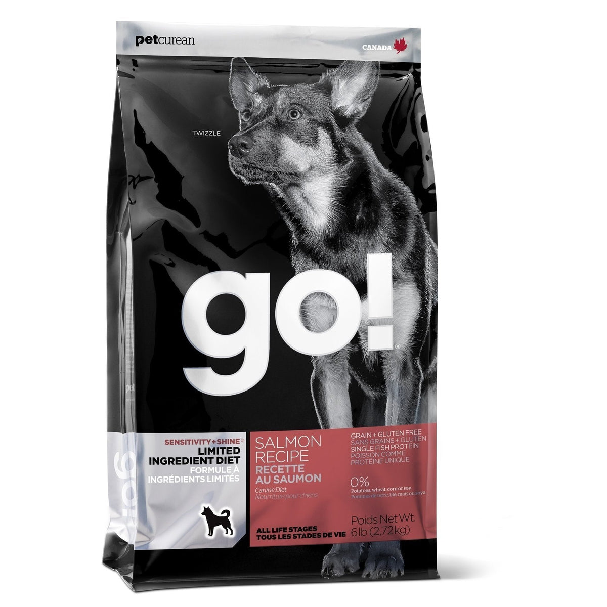 GO! Sensitivity Grain Free Dog Limited Ingredient Diet Salmon 3.5lb-Four Muddy Paws
